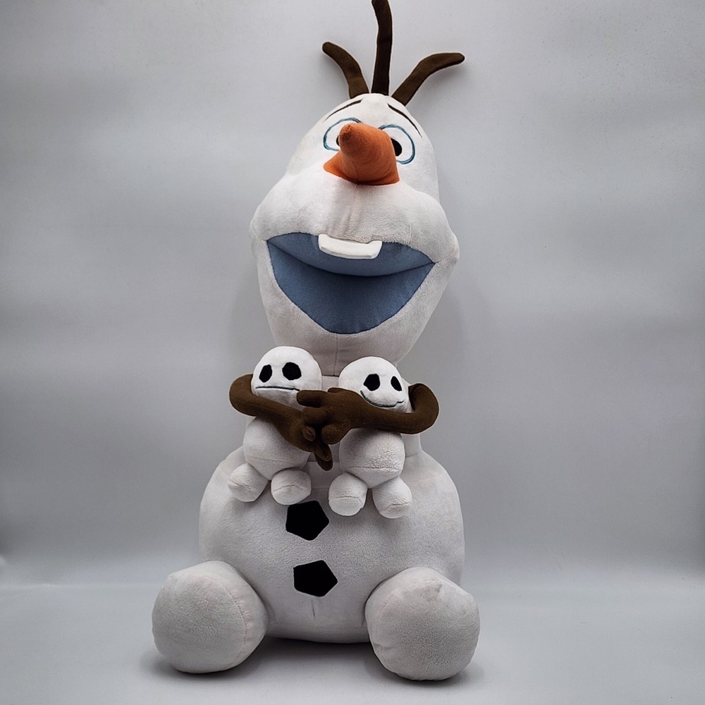Jumbo 24" OLAF Disney Frozen‎ W/ Snowgies Plush Snowman Large Plush Stuffed